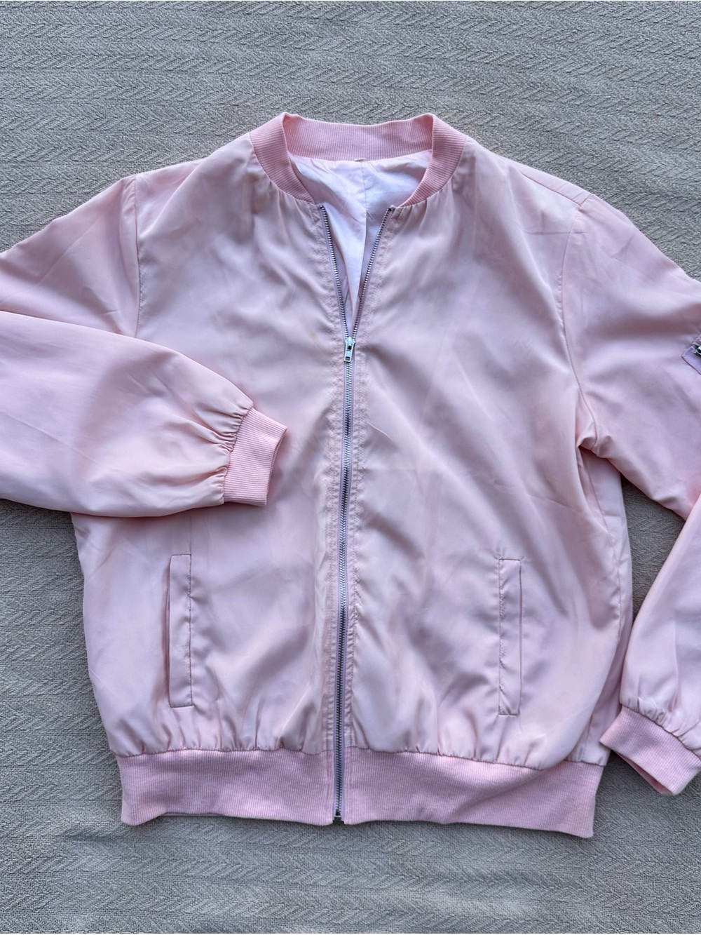 Women’s Light Pink Bomber Jacket